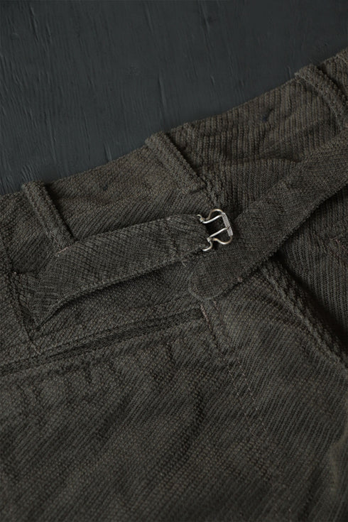 Black Sign Rasp Cord Miner Waist-Overall