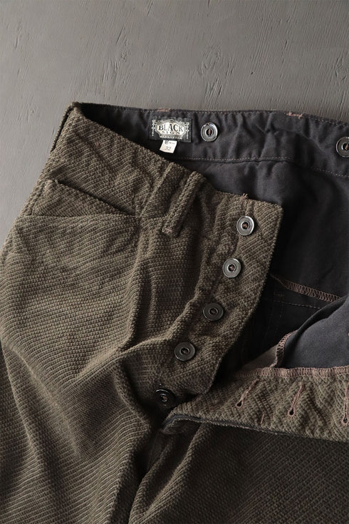 Black Sign Rasp Cord Miner Waist-Overall