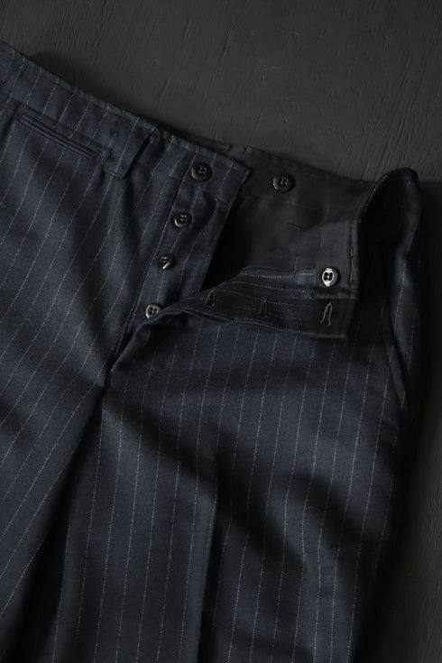 Black Sign Jail Stripe Dress Trouser