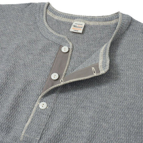 Warehouse Lot 5904 Henley Neck Thermal LS tee