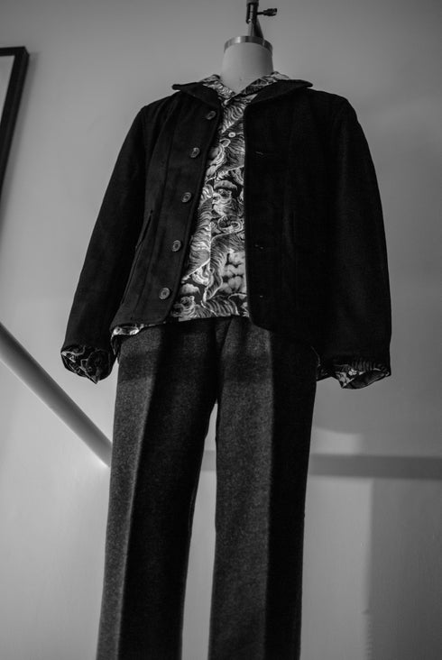 Black Sign Deep Sea Man Jacket