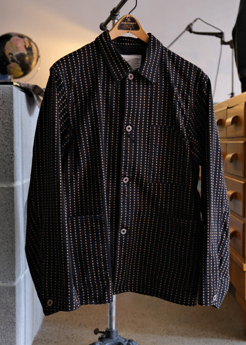 Black Sign Playing Card Pattern 1930s Worker’s Jacket