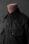 Black Sign 1940s Wool Flannel Cowboy Formal Shirt
